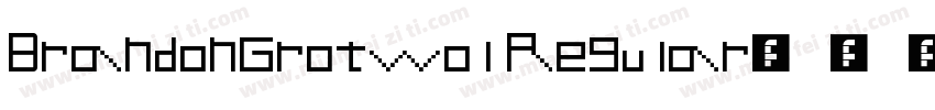 BrandonGrotwol Regular字体转换
